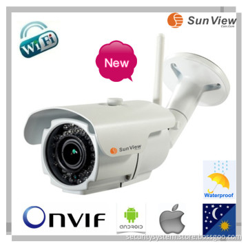 SunView SV-B13VLWS-POE 960P WIFI free P2P waterproof varifocal lens security IP Camera